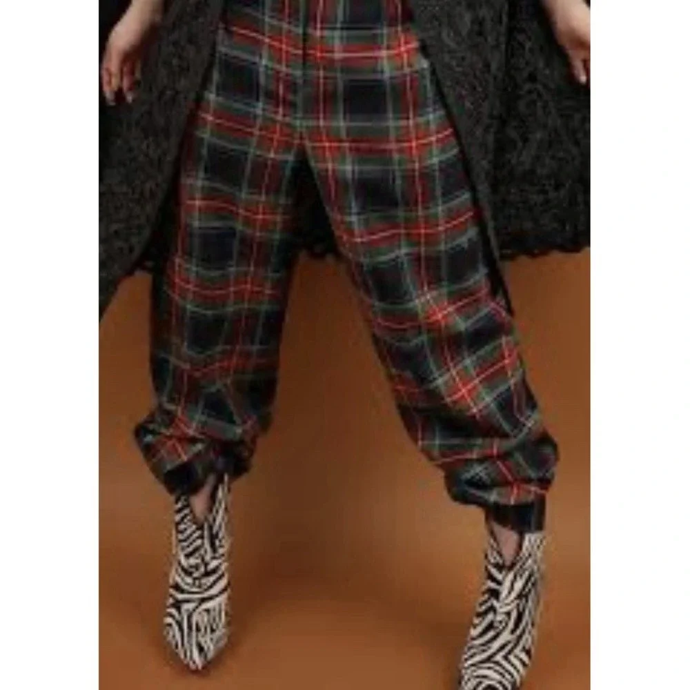 Vintage Pendleton Virgin Wool Tartan Plaid Pants Petite 14 Dark Academia